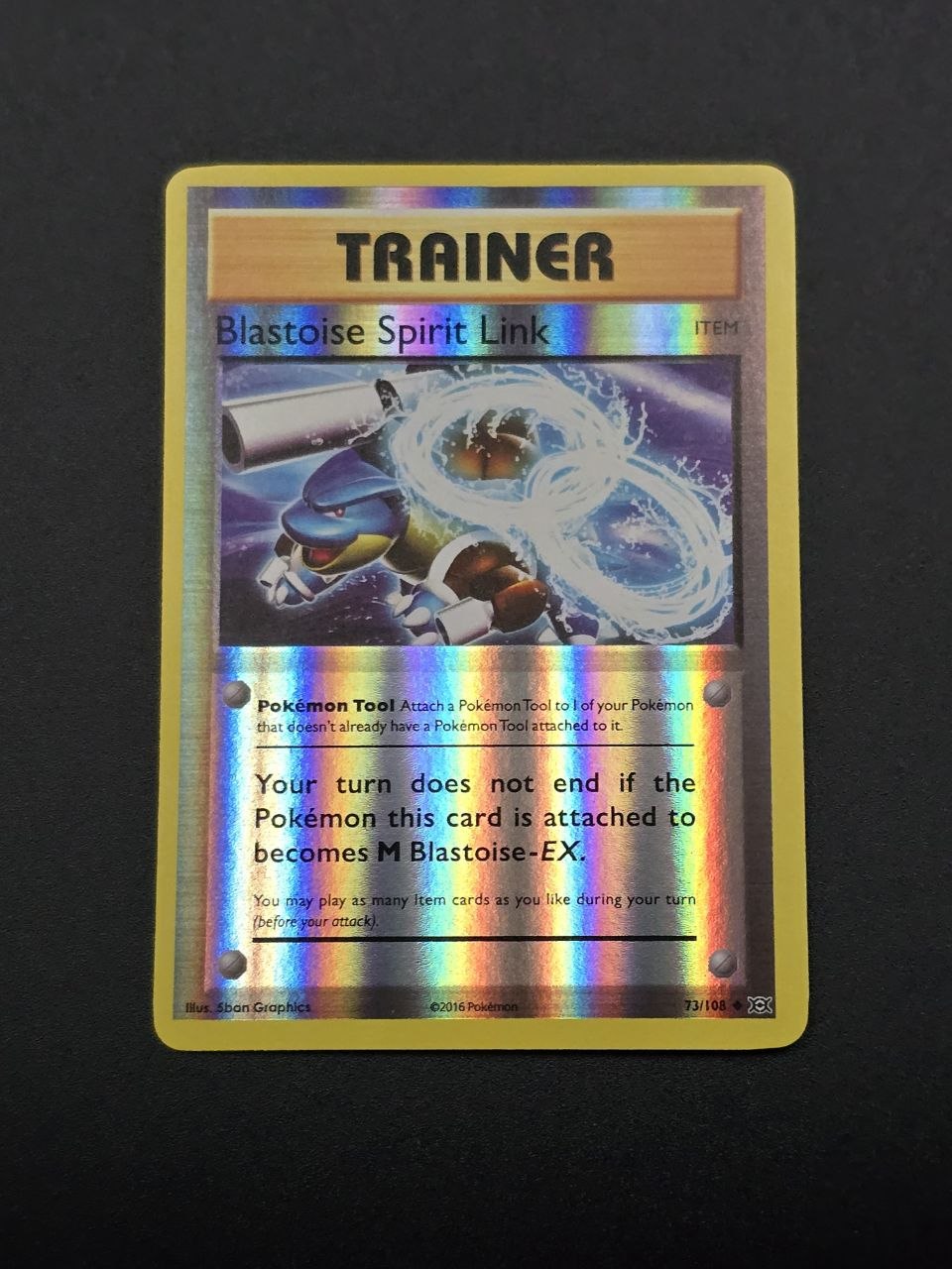 Blastoise Spirit Link [Reverse Holo] #73 XY Evolutions NM / 🇬🇧