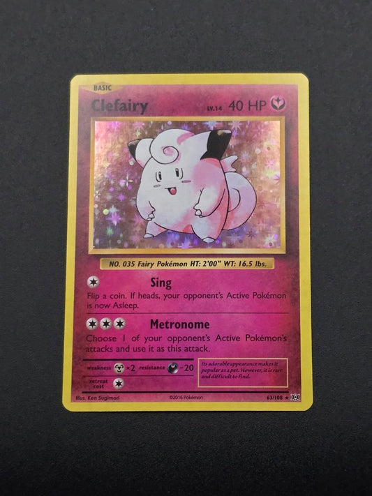 Clefairy [Holo] #63 XY Evolutions NM / 🇬🇧
