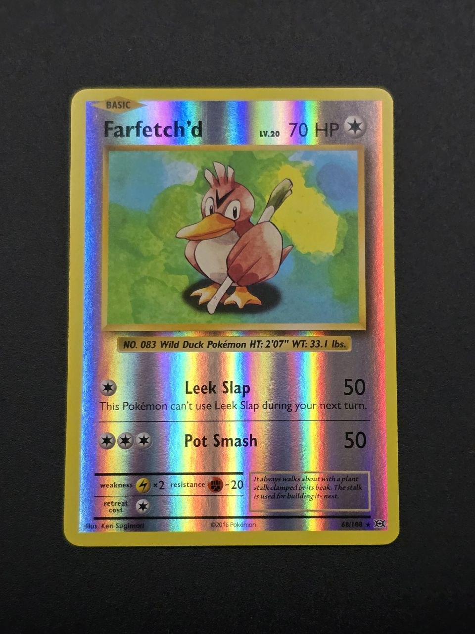 Farfetch'd [Reverse Holo] #68 XY Evolutions NM / 🇬🇧