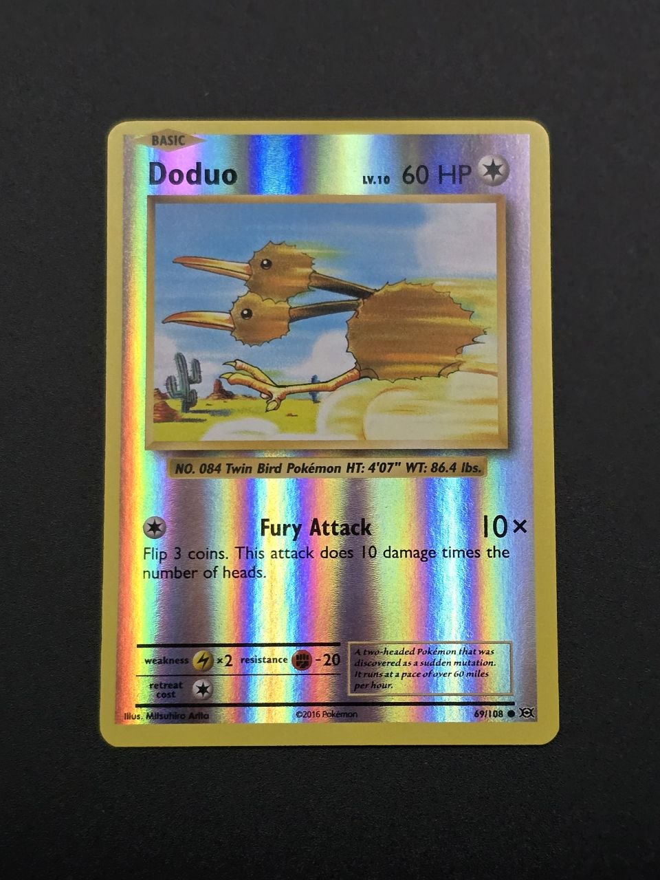Doduo [Reverse Holo] #69 XY Evolutions NM / 🇬🇧