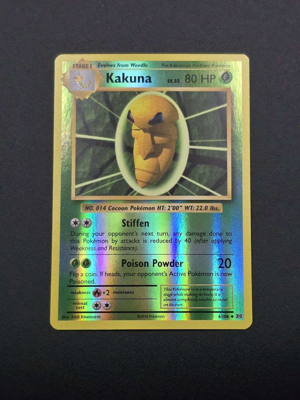 Kakuna [Reverse Holo] #6 XY Evolutions NM / 🇬🇧