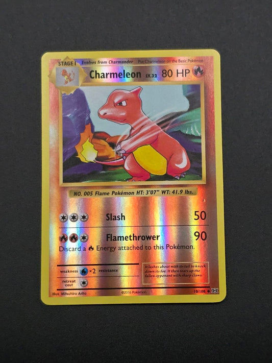 Charmeleon [Reverse Holo] #10 XY Evolutions NM / 🇬🇧