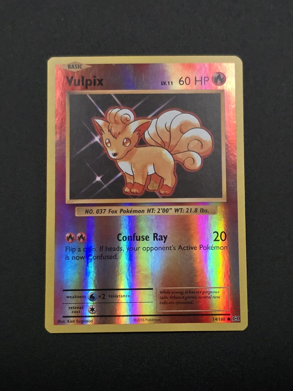 Vulpix [Reverse Holo] #14 XY Evolutions NM / 🇬🇧