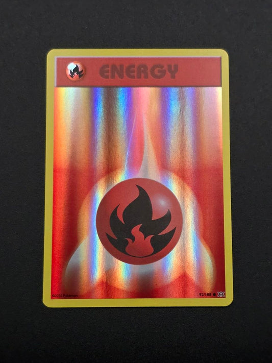 Fire Energy [Reverse Holo] #92 XY Evolutions NM / 🇬🇧