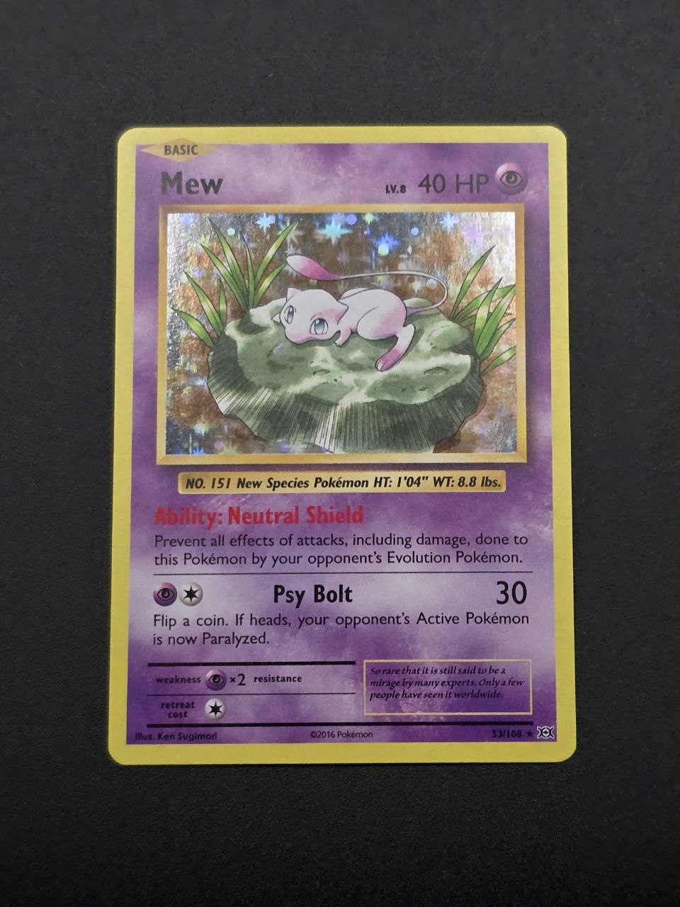 Mew [Holo] #53 XY Evolutions NM / 🇬🇧