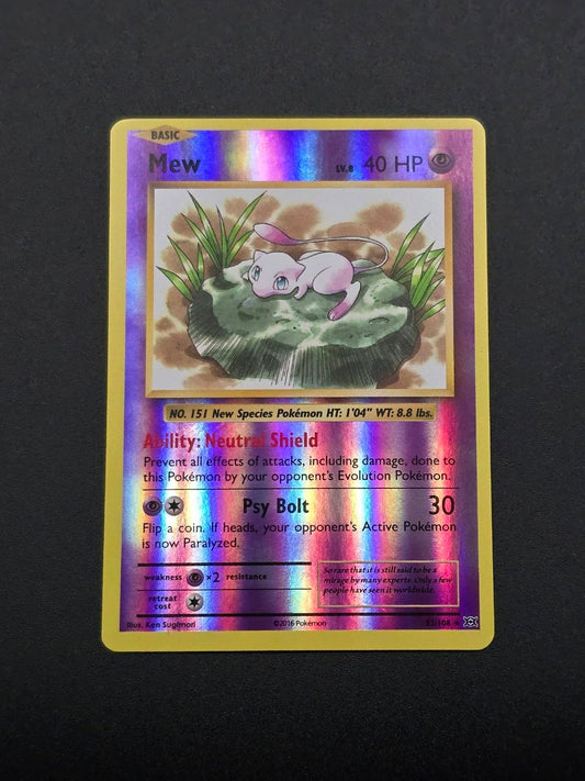 Mew [Reverse Holo] #53 XY Evolutions NM / 🇬🇧
