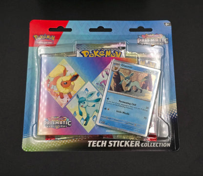 Tech Sticker Prismatic Evolutions packs random (3 boosters, 1 promo) / 🇬🇧