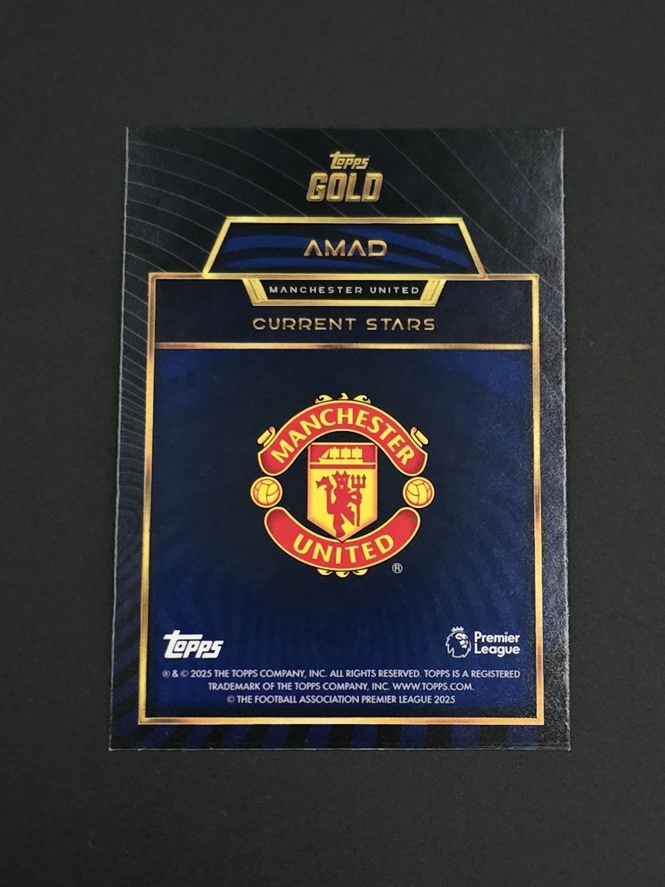 Topps 2025-26 Premier League Amad Current Stars Gold / 🇬🇧