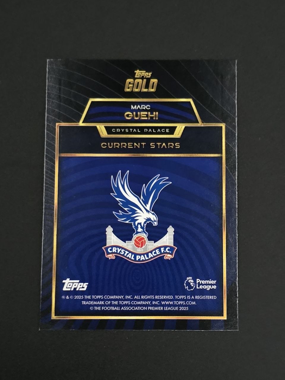 Topps 2025-26 Premier League Marc Guéhi Current Stars Gold / 🇬🇧