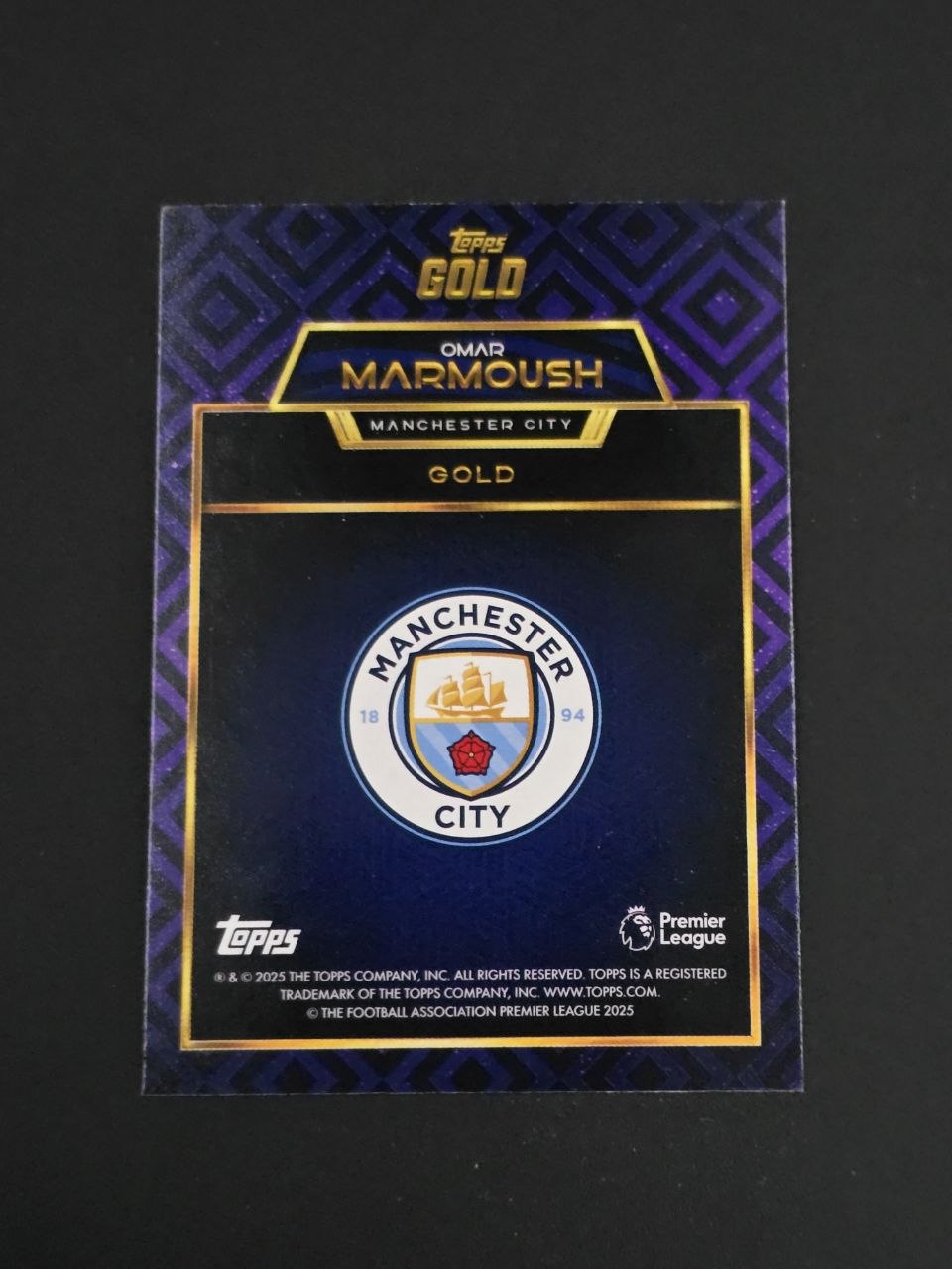 Topps 2025-26 Premier League Omar Marmoush Gold / 🇬🇧