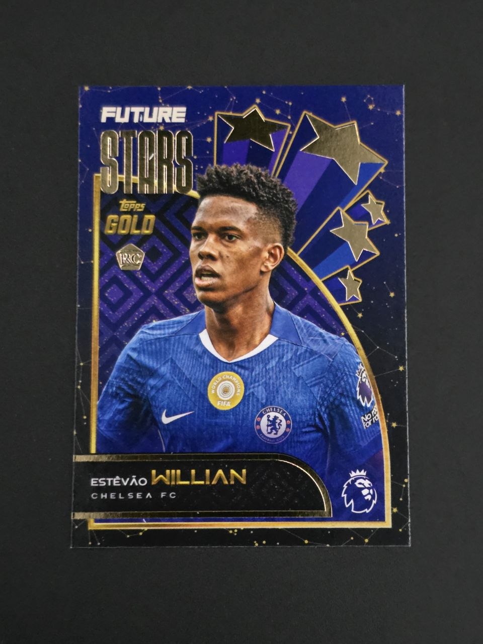 Topps 2025-26 Premier League Estêvão Willian Future Stars Gold RC / 🇬🇧