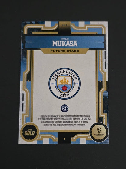 Topps 2025-26 UEFA Club Competitions Divine Mukasa Future Stars RC / 🇬🇧