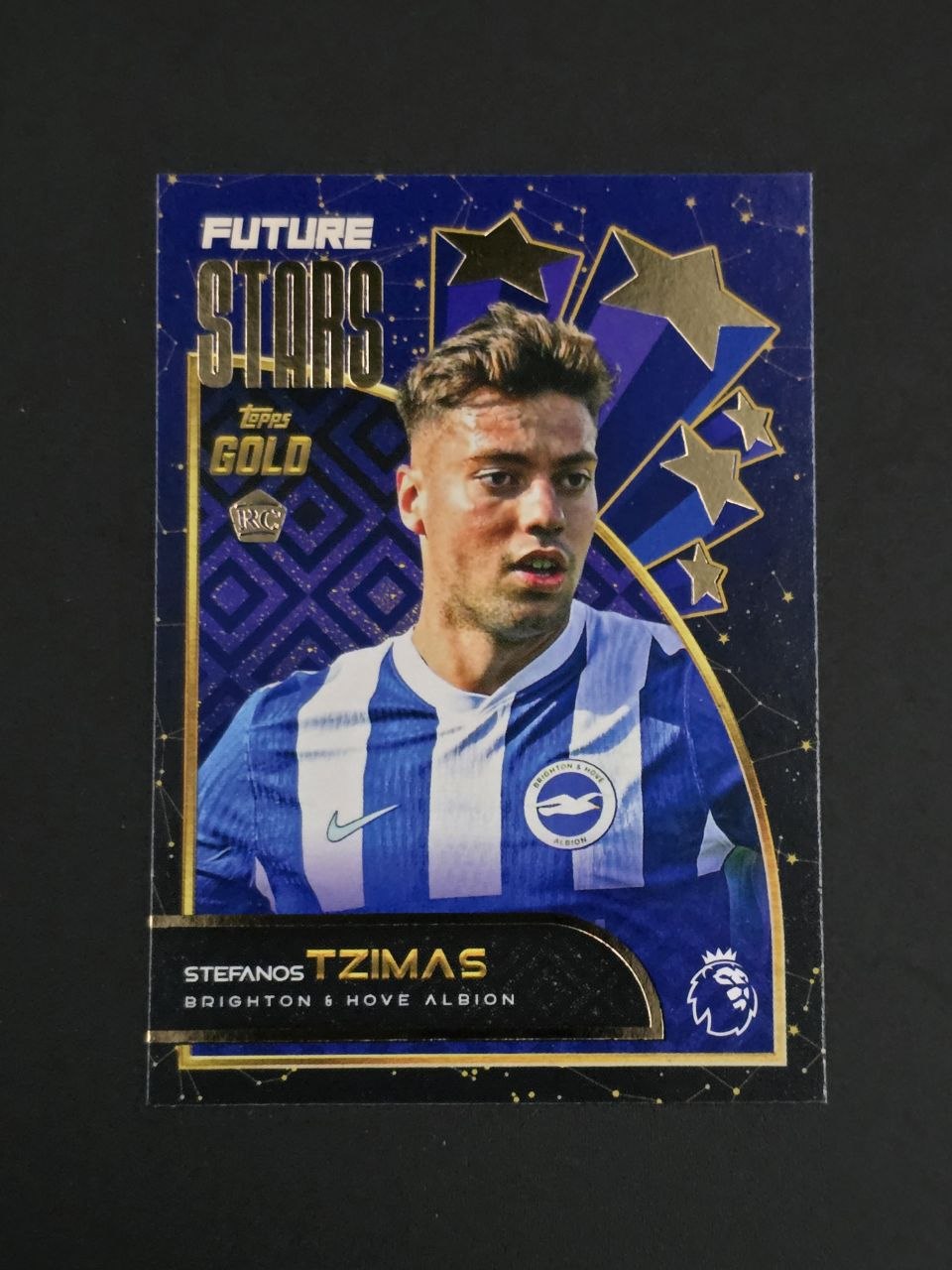Topps 2025-26 Premier League Stefanos Tzimas Future Stars Gold RC / 🇬🇧