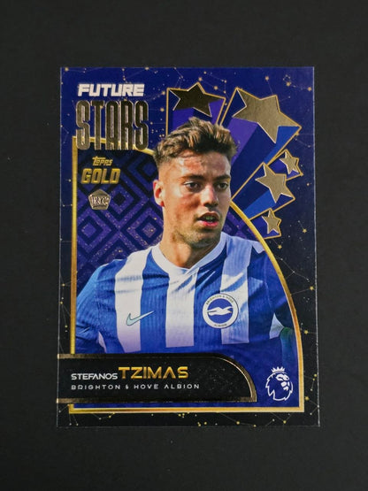 Topps 2025-26 Premier League Stefanos Tzimas Future Stars Gold RC / 🇬🇧