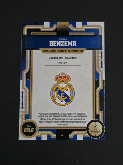 Topps 2025-26 UEFA Club Competitions Karim Benzema Golden Boot Winners / 🇬🇧
