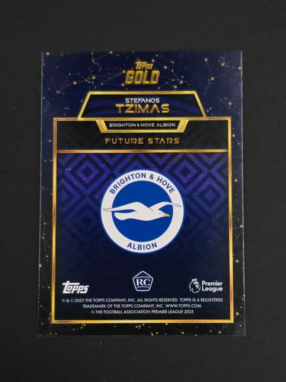 Topps 2025-26 Premier League Stefanos Tzimas Future Stars Gold RC / 🇬🇧
