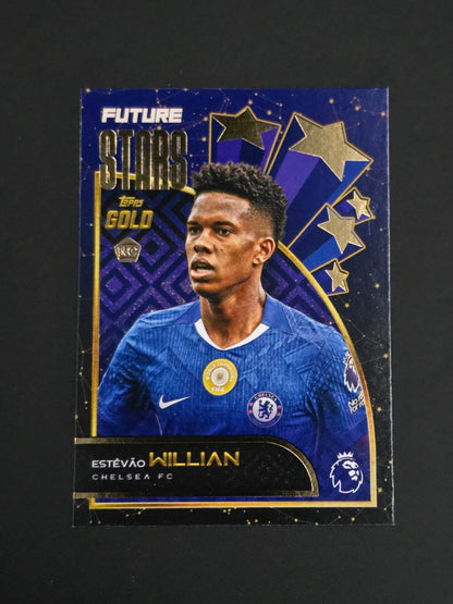 Topps 2025-26 Premier League Estêvão Willian Future Stars Gold RC / 🇬🇧