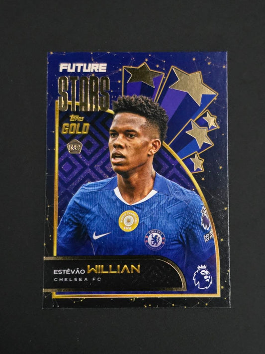 Topps 2025-26 Premier League Estêvão Willian Future Stars Gold RC / 🇬🇧