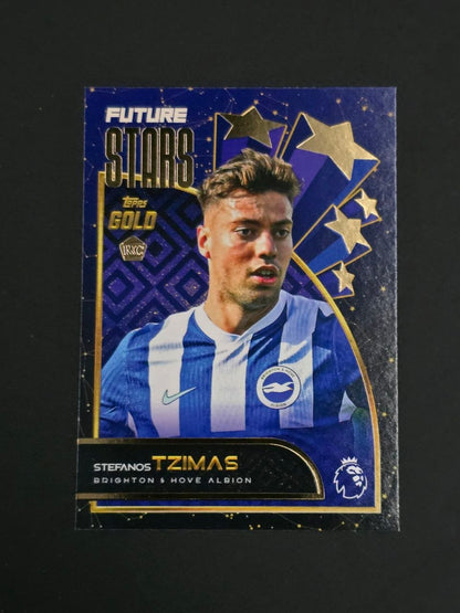 Topps 2025-26 Premier League Stefanos Tzimas Future Stars Gold RC / 🇬🇧