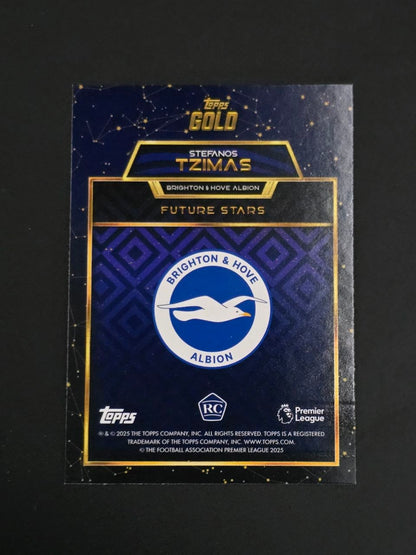 Topps 2025-26 Premier League Stefanos Tzimas Future Stars Gold RC / 🇬🇧