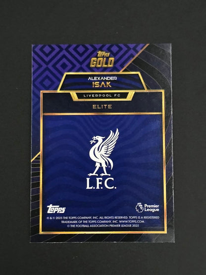Topps 2025-26 Premier League Alexander Isak Elite Gold / 🇬🇧