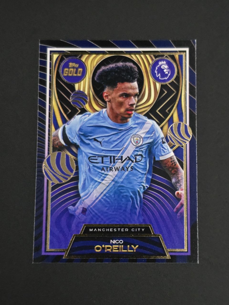 Topps 2025-26 Premier League Nico O'Reilly Current Stars Gold / 🇬🇧