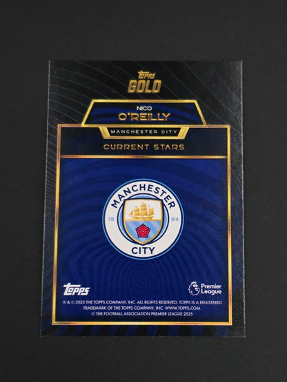 Topps 2025-26 Premier League Nico O'Reilly Current Stars Gold / 🇬🇧