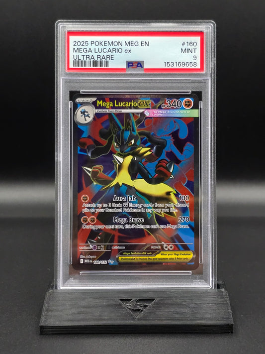 Mega Lucario ex #160 Mega Evolution MEG PSA 9 / 🇬🇧