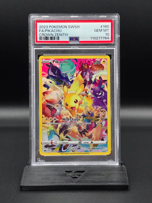 Pikachu #160 Crown Zenith PSA 10 / 🇬🇧