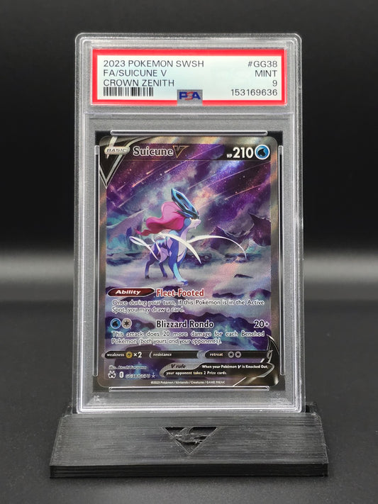 Suicune V #GG38 Crown Zenith PSA 9 / 🇬🇧