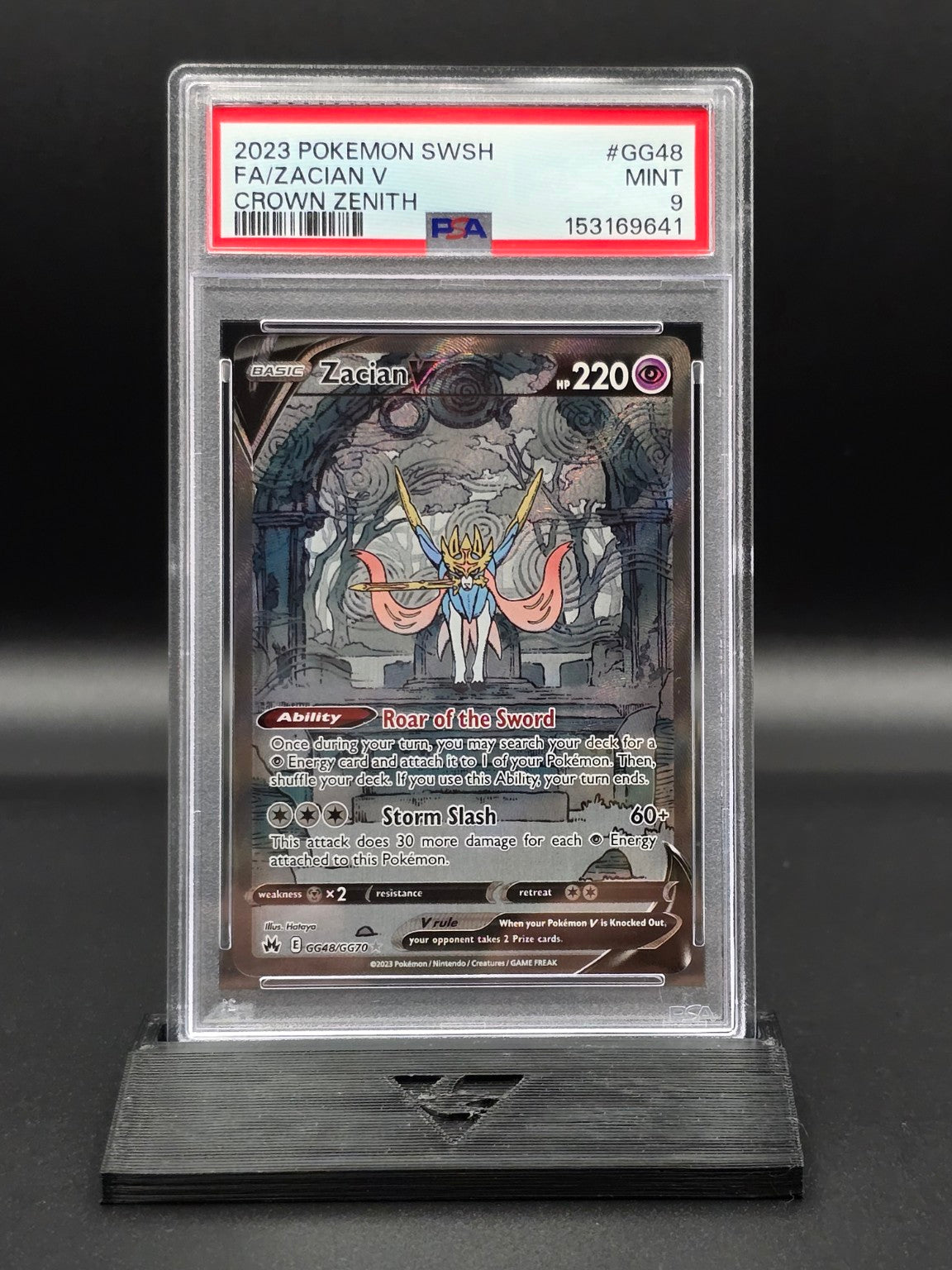 Zacian V #GG48 Crown Zenith PSA 9 / 🇬🇧