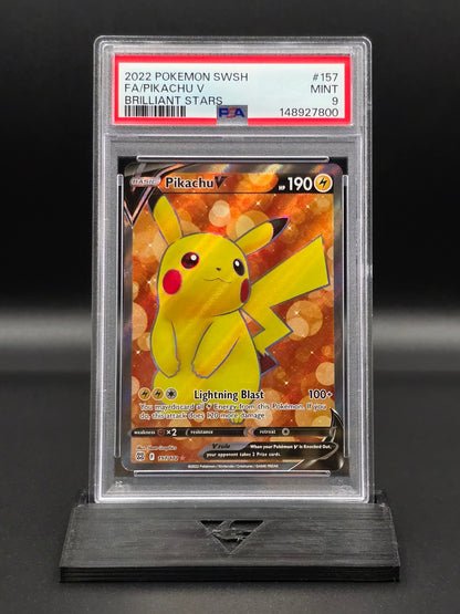 Pikachu V #157 Brilliant Stars PSA 9 / 🇬🇧