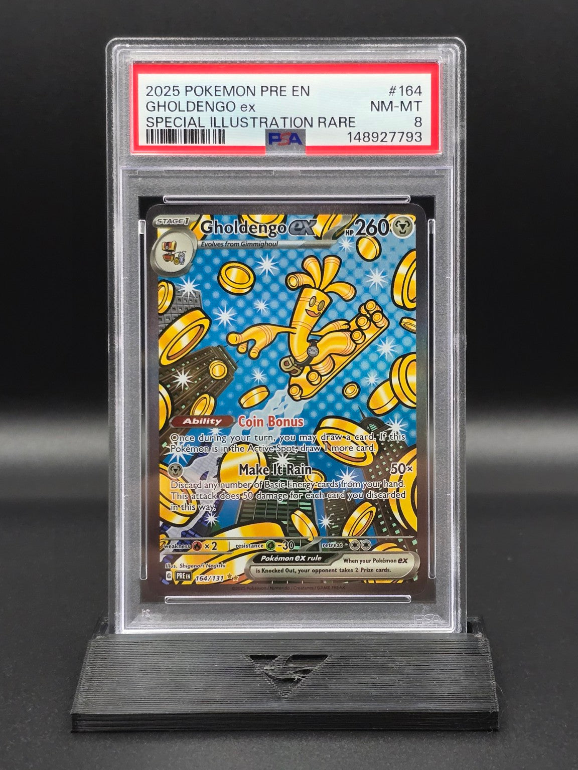 Gholdengo ex #164 Prismatic Evolutions PSA 8 / 🇬🇧
