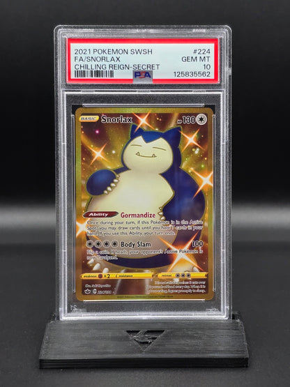Snorlax #224 Chilling Reign PSA 10 / 🇬🇧