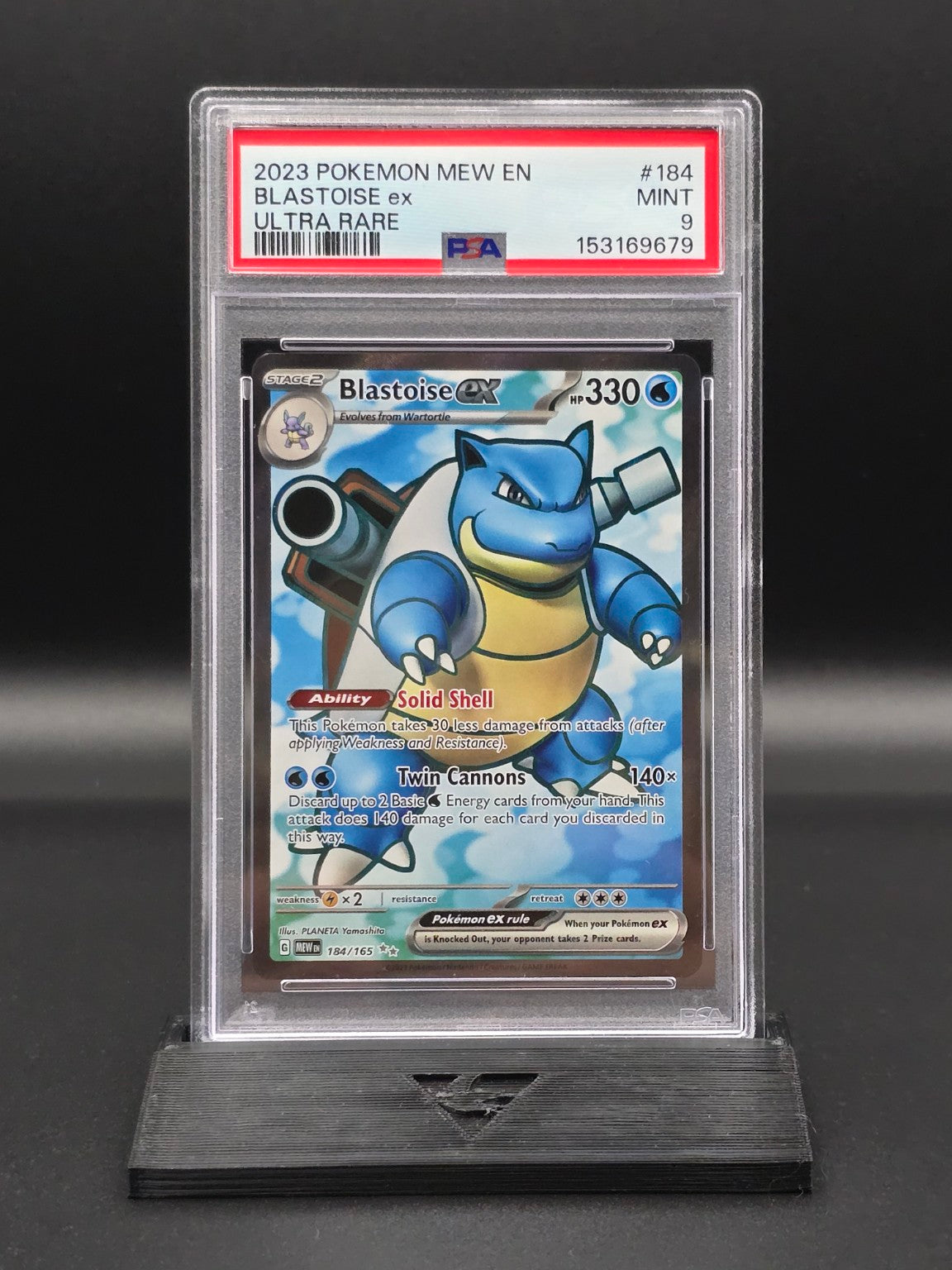 Blastoise ex #184 Scarlet & Violet 151 PSA 9 / 🇬🇧