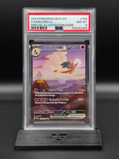 Charizard ex #199 Scarlet & Violet 151 PSA 8 / 🇬🇧