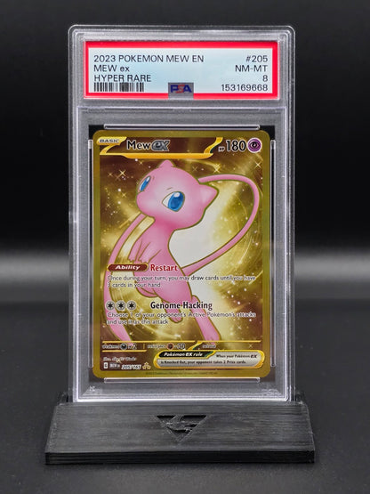 Mew ex #205 Scarlet & Violet 151 PSA 8 / 🇬🇧