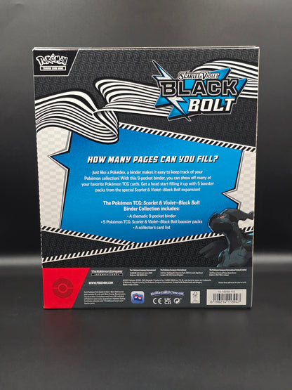 Pokémon Black Bolt Binder Collection – face arrière