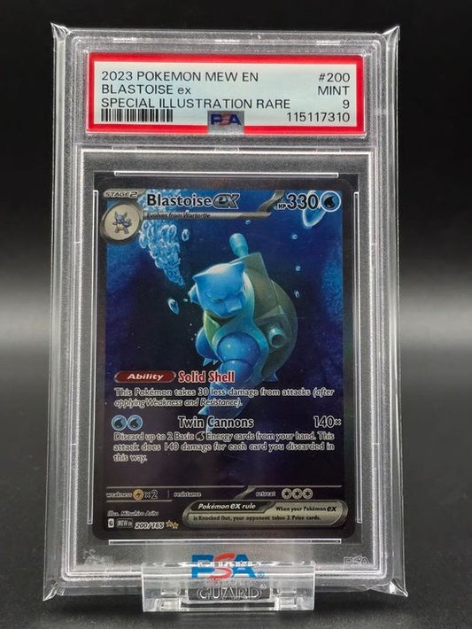 Blastoise ex #200 Scarlet & Violet 151 MEW PSA 9 / 🇬🇧