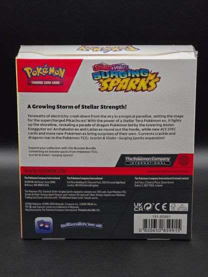 Bundle Pokémon Surging Sparks – face arrière