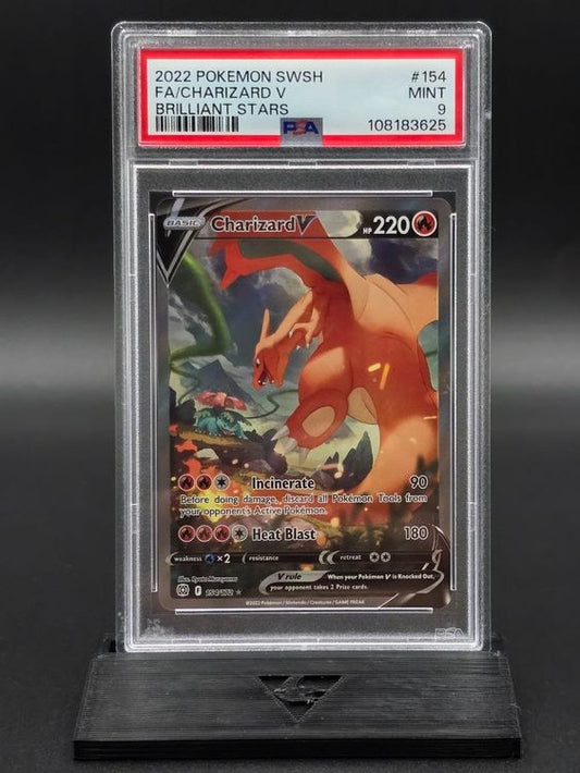 Charizard V #154 Brilliant Stars PSA 9 / 🇬🇧