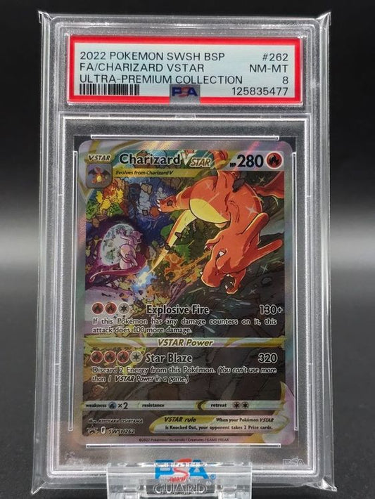 Charizard VStar #SWSH262 Promo PSA 8 / 🇬🇧