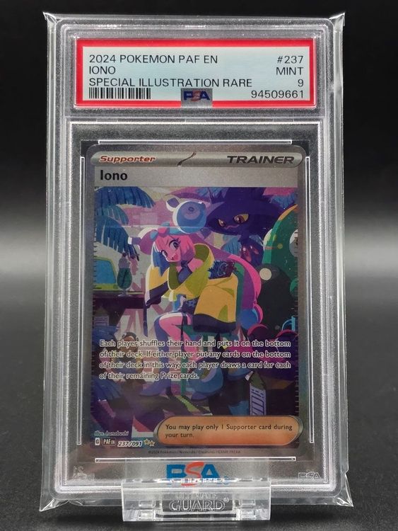 Iono #237 Paldean Fates PAF PSA 9 / 🇬🇧