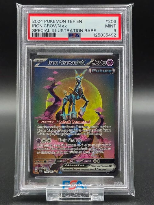 Iron Crown ex #206 Temporal Forces TEF PSA 9 / 🇬🇧