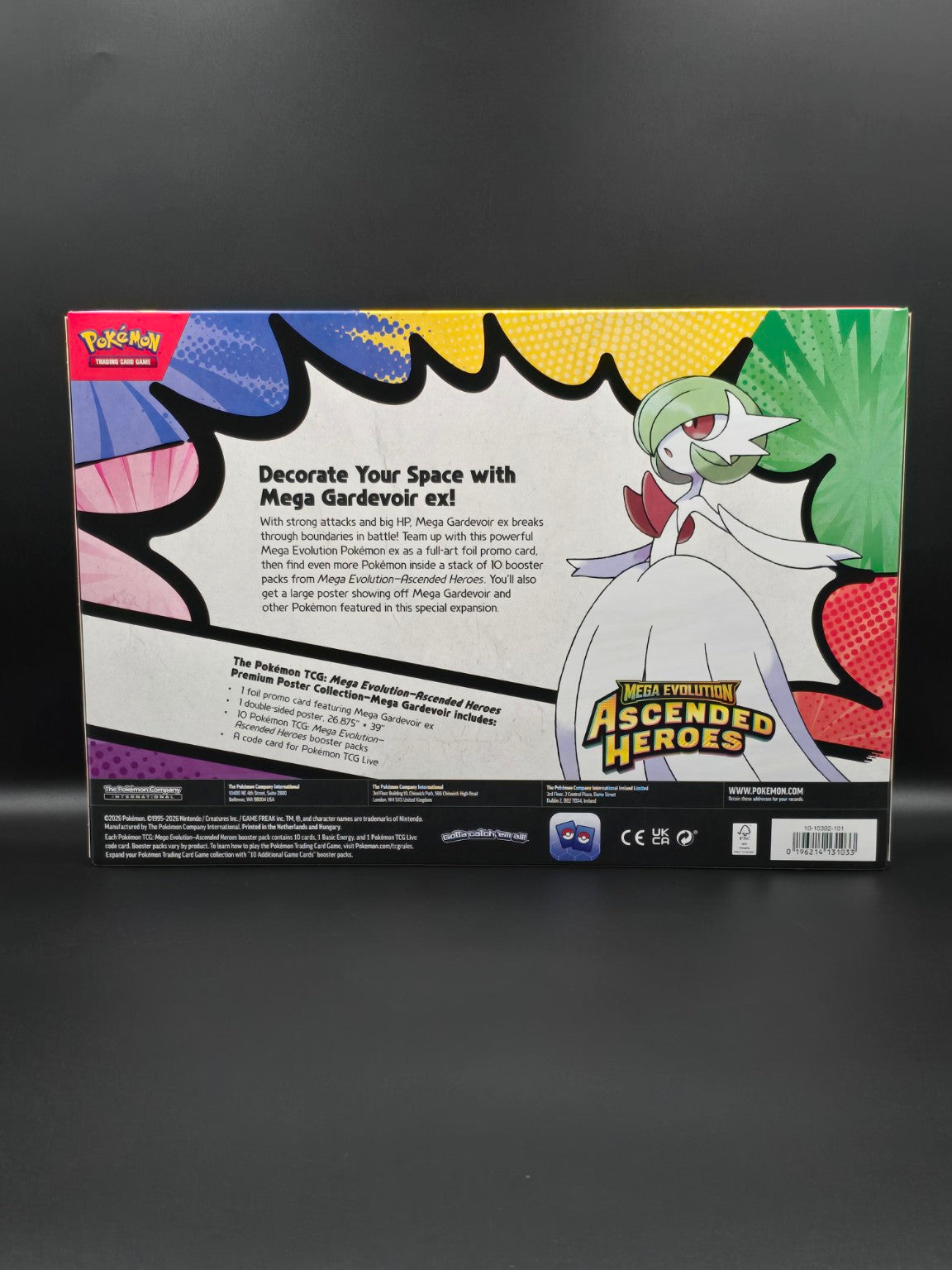 Mega Gardevoir ex Premium Poster Collection Ascended Heroes – face arrière
