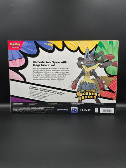 Mega Lucario ex Premium Poster Collection Ascended Heroes – face arrière