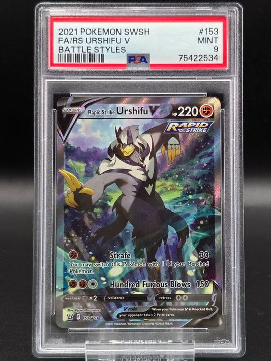 Rapid Strike Urshifu V #153 Battle Style PSA 9 / 🇬🇧